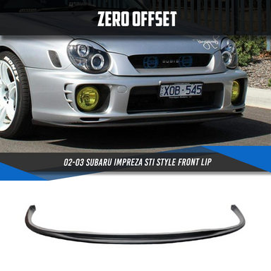 Zero Offset  STI Style Front Lip for 02-03 Subaru Impreza - MODE Auto Concepts
