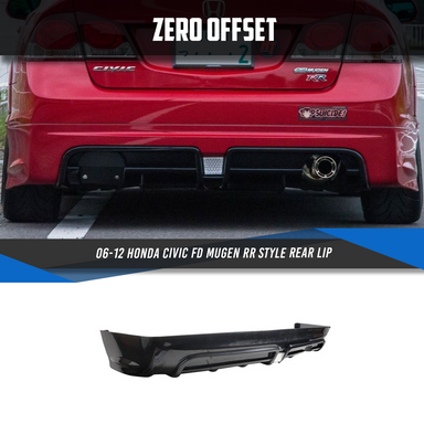 Zero Offset  Mugen RR Style Rear Lip for 06-12 Honda Civic FD - MODE Auto Concepts