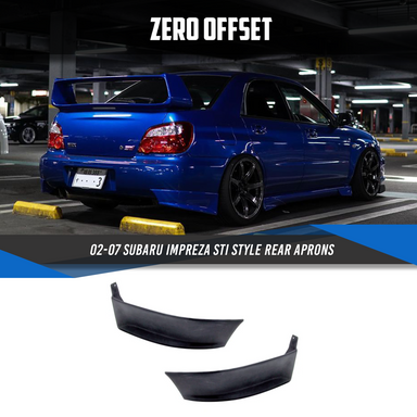 Zero Offset  STI Style Rear Aprons 04-07 Subaru Impreza - MODE Auto Concepts
