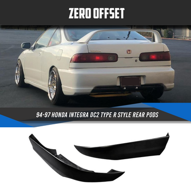 Zero Offset  Type R Style Rear Pods for 94-97 Honda Integra DC2 - MODE Auto Concepts
