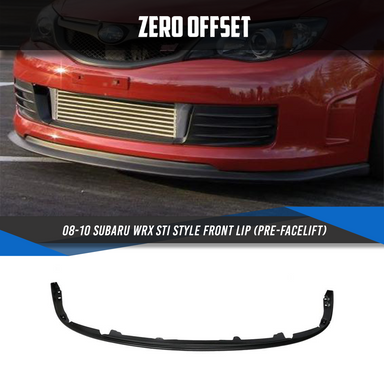 Zero Offset  STI Style Front Lip for 08-10 Subaru WRX (Pre-Facelift) - MODE Auto Concepts