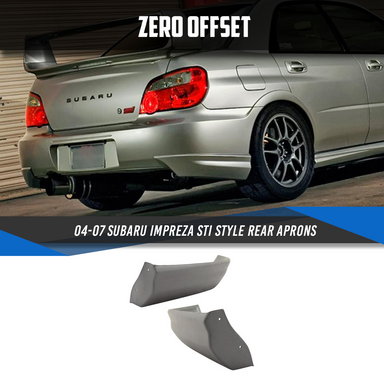 Zero Offset  STI Style Rear Aprons for 01-07 Subaru Impreza - MODE Auto Concepts