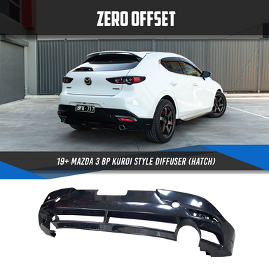 Zero Offset  Kuroi Style Diffuser for 19+ Mazda 3 BP (Hatch) - MODE Auto Concepts