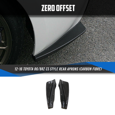 Zero Offset  CS Style Rear Aprons (Carbon Fibre) for Toyota 86 (ZN6)/12-21 Subaru BRZ (ZC6) - MODE Auto Concepts
