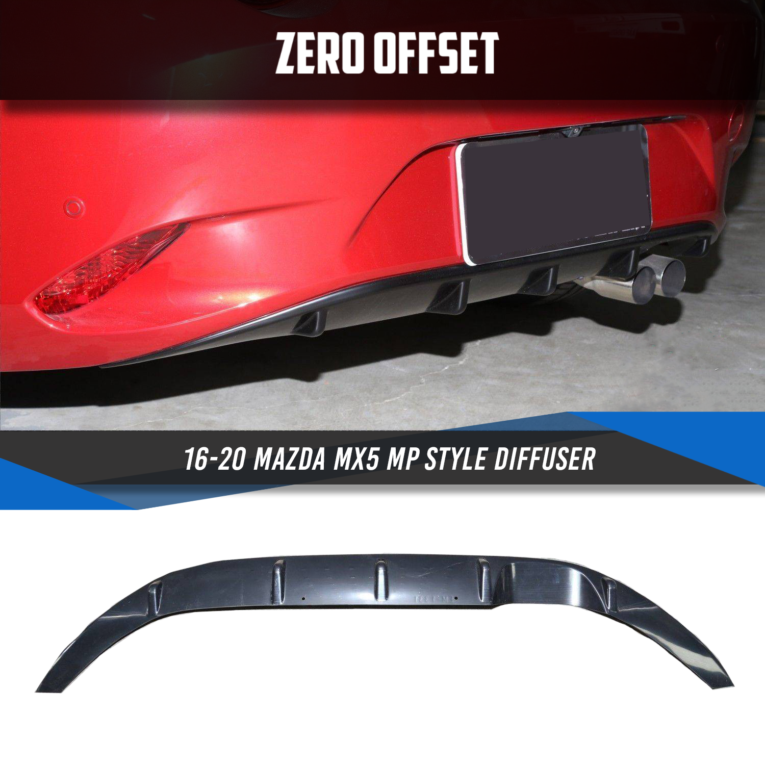 Zero Offset  MP Speed Style Diffuser for 16+ Mazda MX5 ND - MODE Auto Concepts