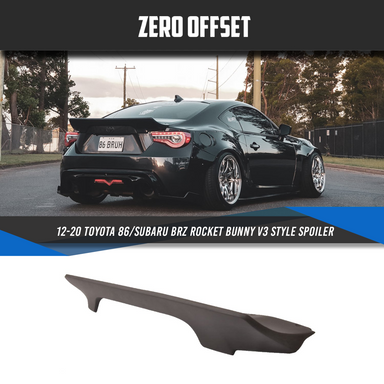 Zero Offset  Rocket Bunny V3 Style Spoiler for 12-21 Toyota 86 (ZN6)/Subaru BRZ (ZC6) - MODE Auto Concepts