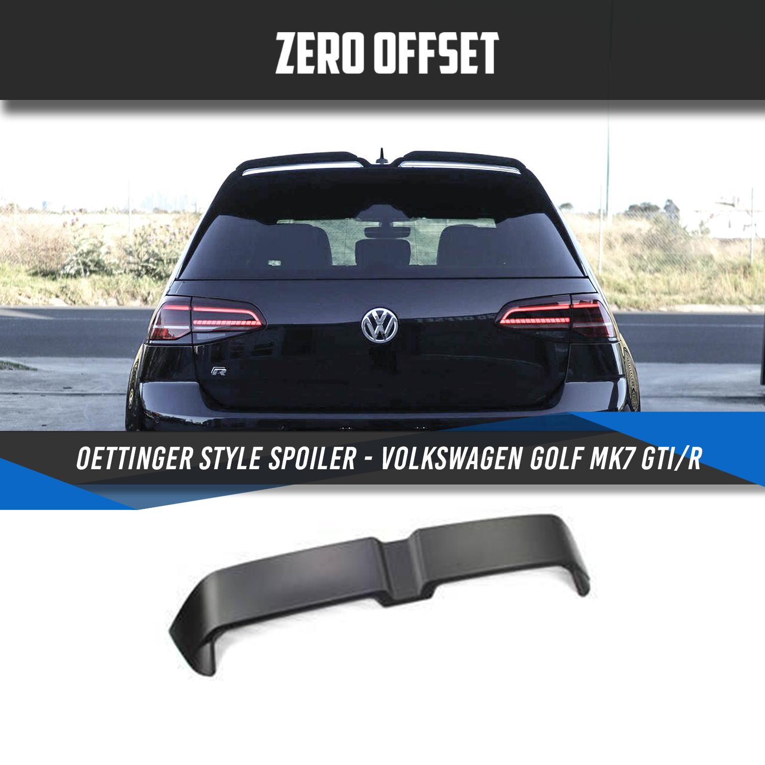 VW Golf 4 MK4 Wing Spoiler in Unpainted Fiber Glass