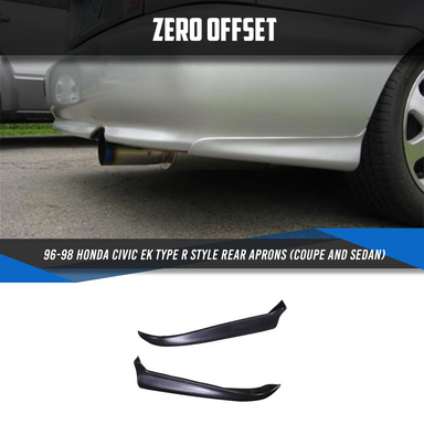 Zero Offset  Type R Style Rear Aprons for 96-98 Honda Civic EK (Coupe and Sedan) - MODE Auto Concepts