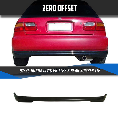 Zero Offset  Type R Rear Bumper Lip for 92-95 Honda Civic EG - MODE Auto Concepts