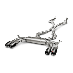 Akrapovic Evolution Line (Titanium) w Carbon Tailpipes suits BMW X5M/X6M F85/F86 - MODE Auto Concepts