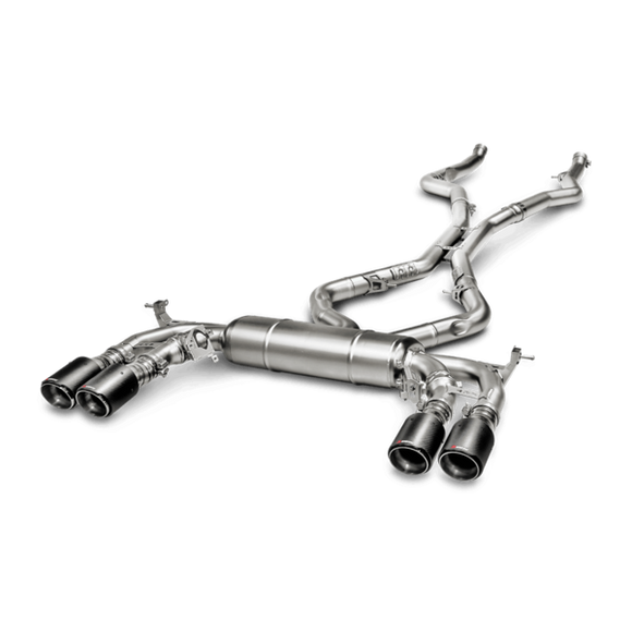 Akrapovic Evolution Line (Titanium) w Carbon Tailpipes suits BMW X5M/X6M F85/F86 - MODE Auto Concepts