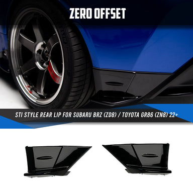 Zero Offset  STI Style Rear Lip for Subaru BRZ (ZD8) / Toyota GR86 (ZN8) 22+ - MODE Auto Concepts