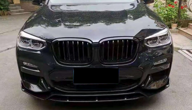 Exon Gloss Black M Style Front Lip Spoiler suit BMW X3 G01 & X4 G02 - MODE Auto Concepts