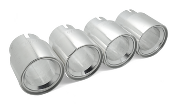 BMS Straight Cut Billet Exhaust Tips (set of 4) - Burger Motorsports 