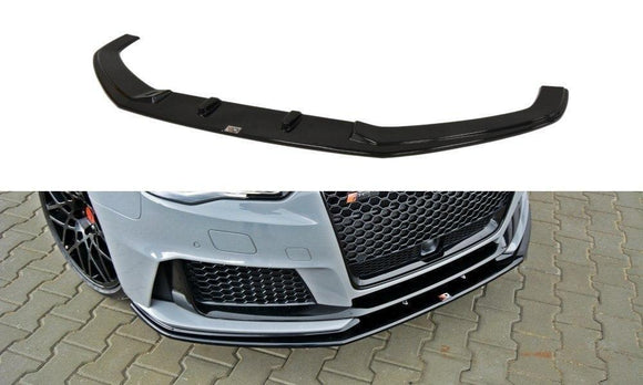 Maxton Design Audi RS3 8VA Sportback Front Splitter Lip v2 + Side Skirts + Diffuser - MODE Auto Concepts