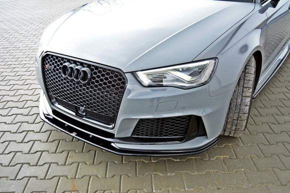 Maxton Design Audi RS3 8VA Sportback Front Splitter Lip v2 + Side Skirts + Diffuser - MODE Auto Concepts
