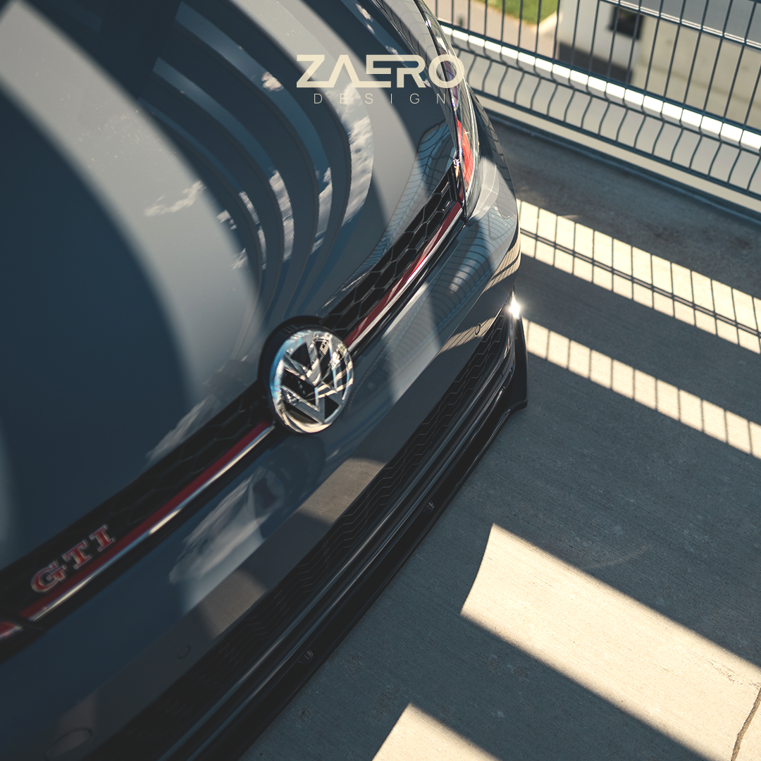 Zaero Designs  EVO-1 Front Lip/Splitter for VW Golf MK7.5 GTI TCR 20-21 - MODE Auto Concepts