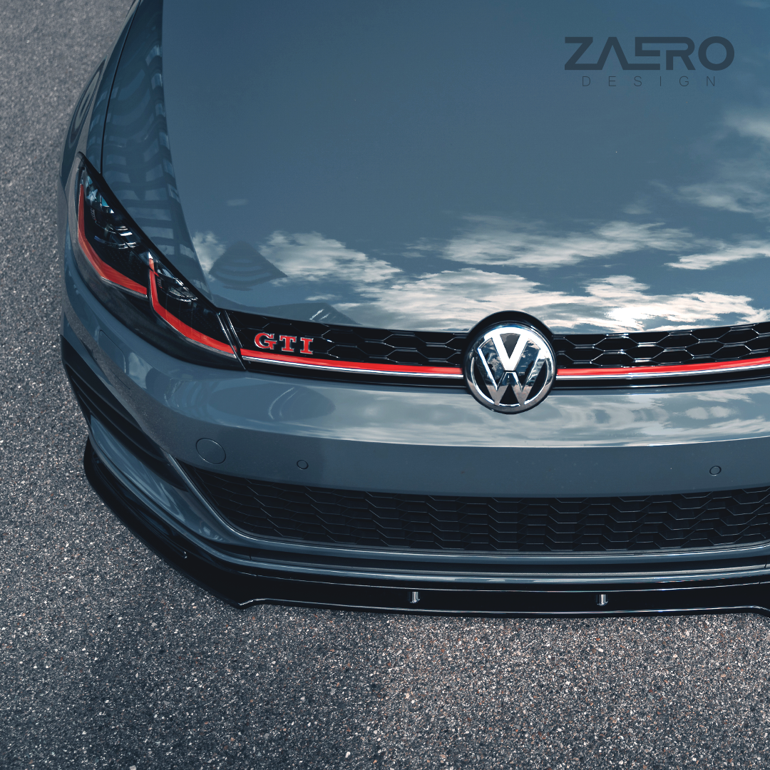 Zaero Designs  EVO-1 Front Lip/Splitter for VW Golf MK7.5 GTI TCR 20-21 - MODE Auto Concepts