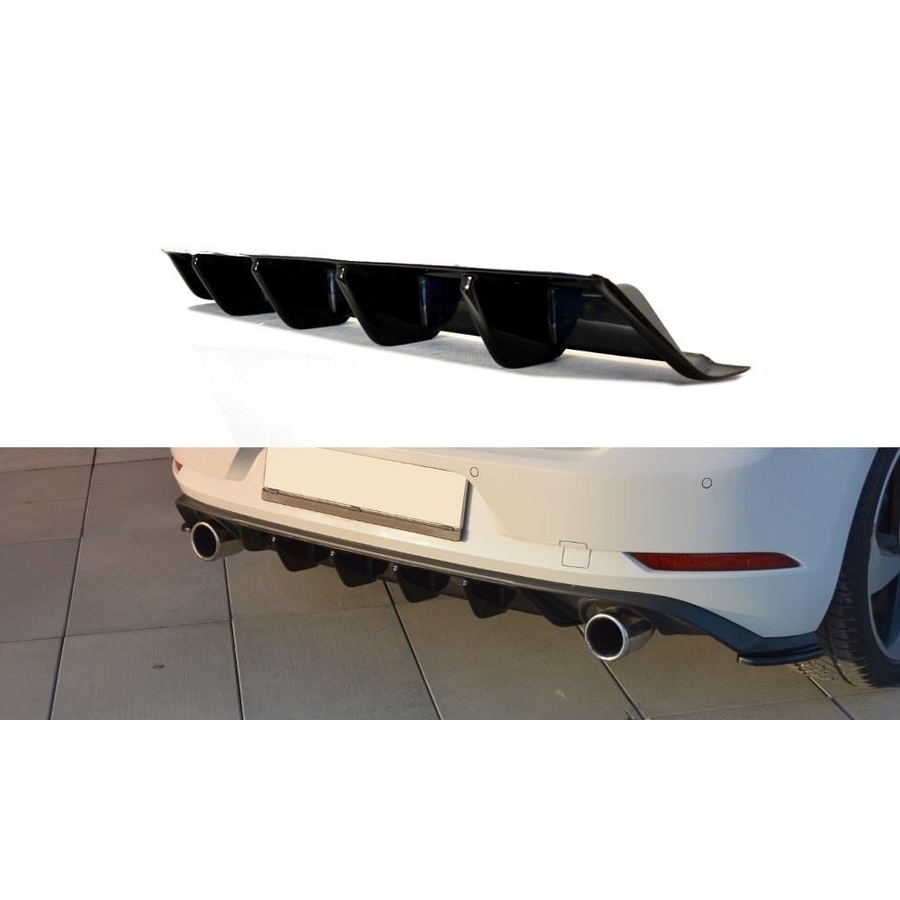 Maxton Design Rear Diffuser V2 Valance VW Golf Mk7.5 GTI (Facelift ...