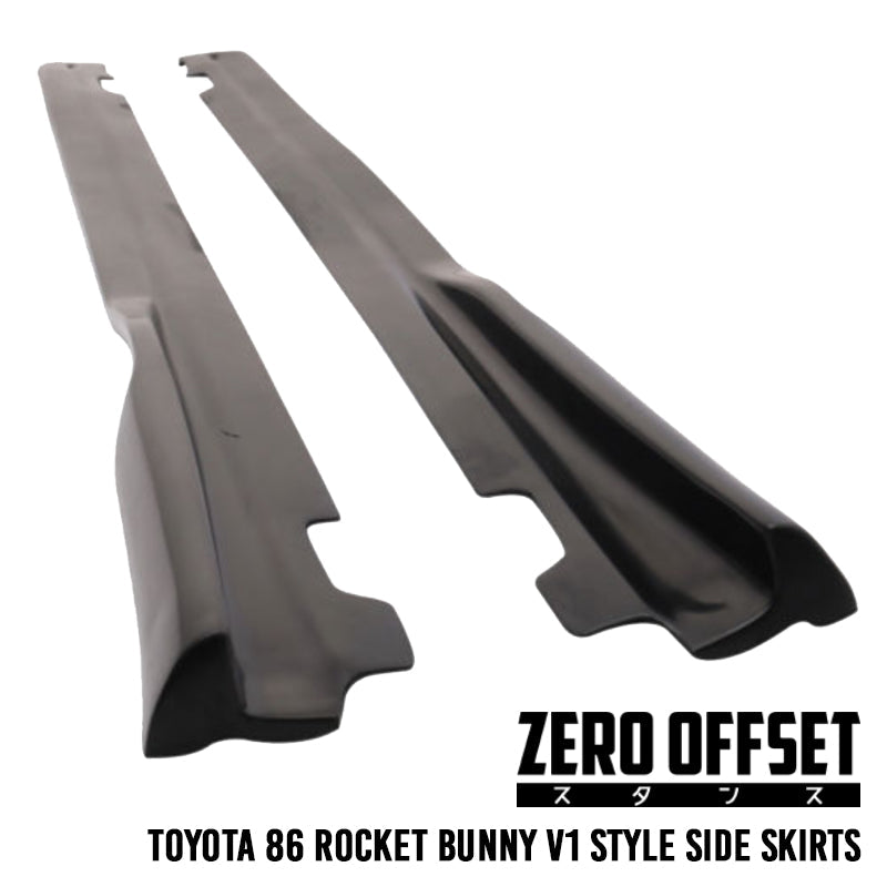 Zero Offset  Rocket Bunny V1 Style Side Skirts for 12-21 Toyota 86 (ZN6)/Subaru BRZ (ZC6) - MODE Auto Concepts