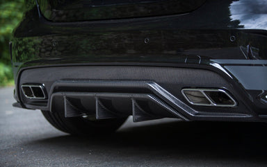 Zero Offset  Varis Style Rear Diffuser Carbon Fibre for Mercedes Benz A Class W176 - MODE Auto Concepts