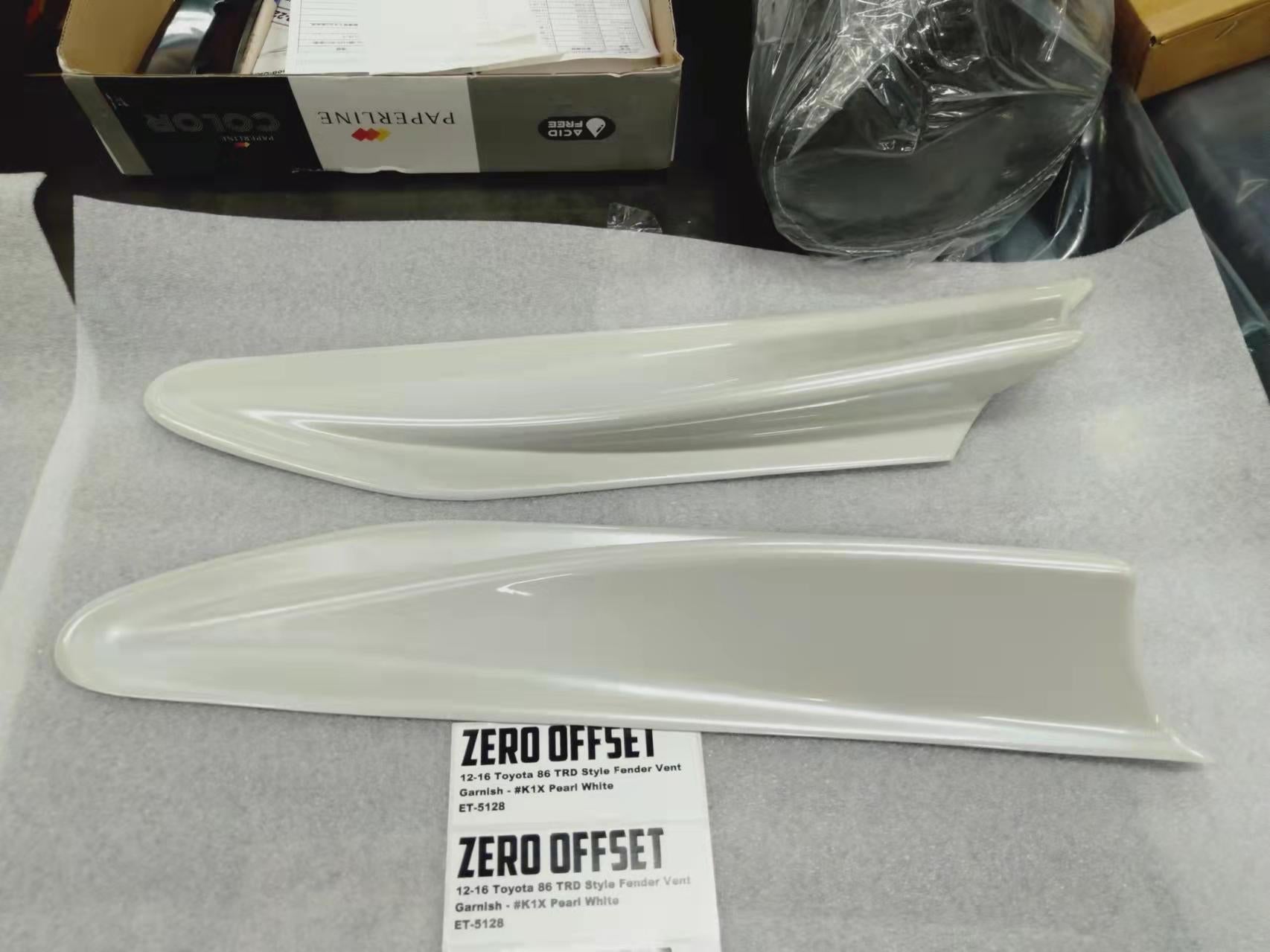 Zero Offset  TRD Style Fender Vent Garnish for 12-16 Toyota 86 (ZN6) - MODE Auto Concepts
