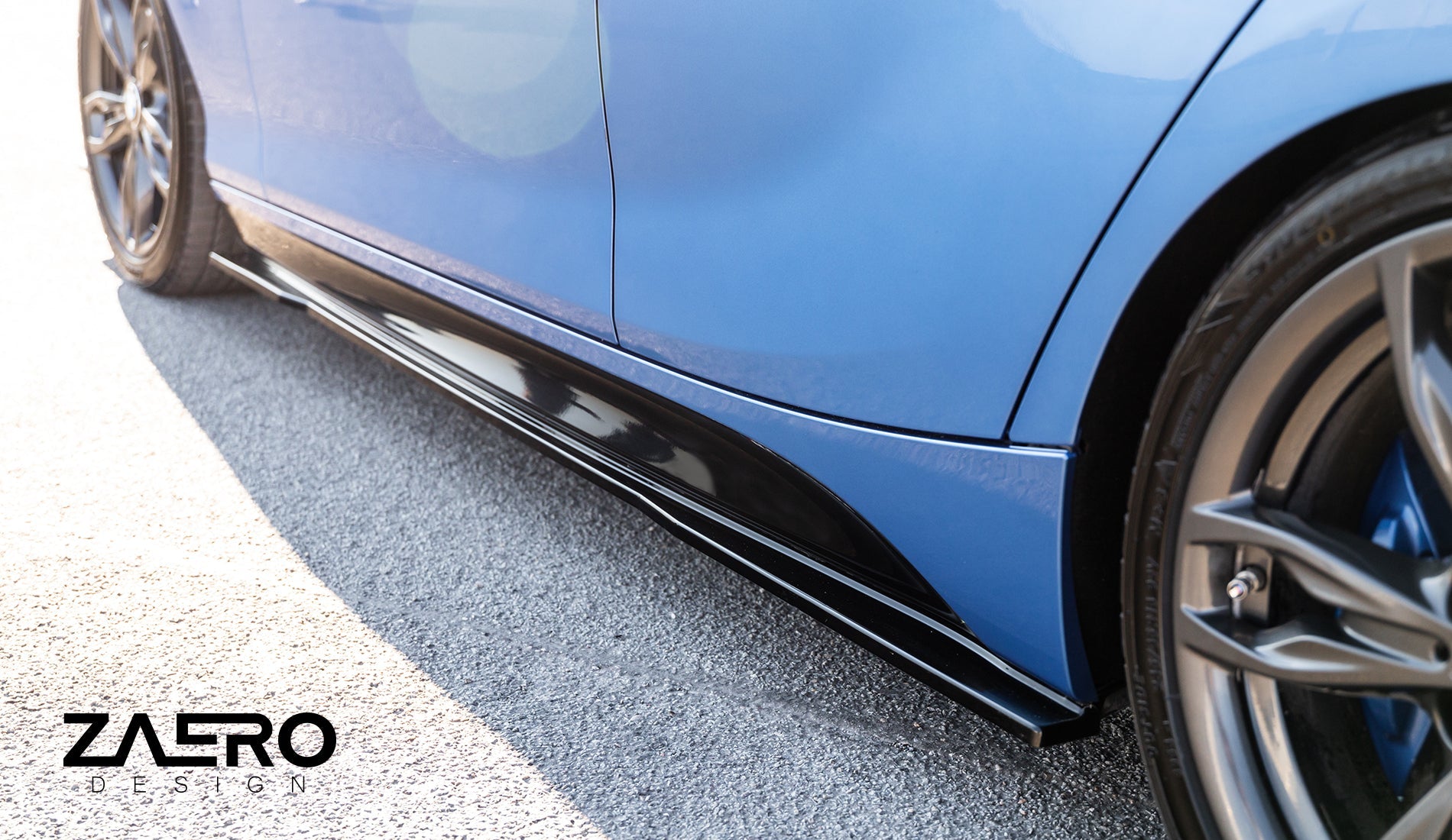 Zaero Designs  EVO-1 Side Splitter for BMW 1 Series F20 (LCI) 16-19 - MODE Auto Concepts
