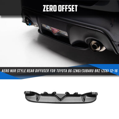 Zero Offset  Aero Nur Style Rear Diffuser for Toyota 86 (ZN6)/Subaru BRZ (ZC6) 12-16 - MODE Auto Concepts