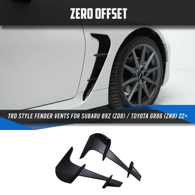 Zero Offset  TRD Style Fender Vents for Subaru BRZ (ZD8) / Toyota GR86 (ZN8) 22+ - MODE Auto Concepts