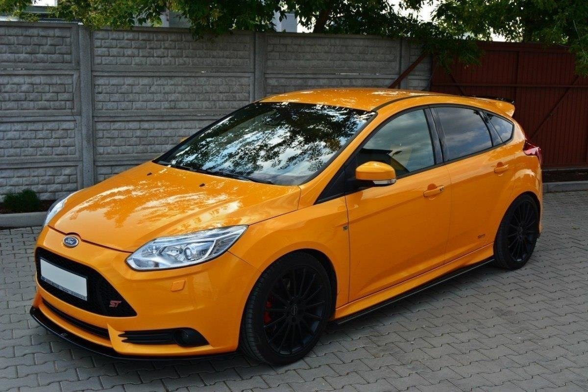 Maxton Design Front Ford Focus Mk 3 ST Prefacelift Front Splitter Lip + Side Skirts - MODE Auto Concepts