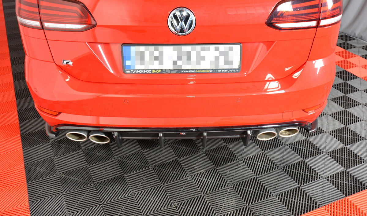 Maxton Design Rear Diffuser Valance VW Golf Mk7.5 R Wagon (Facelift ...