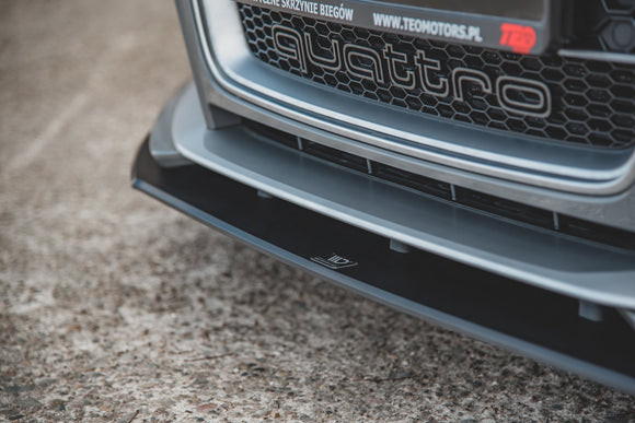 Maxton Design Racing Durability Front Splitter RS3 8VA Sportback Front Lip - MODE Auto Concepts
