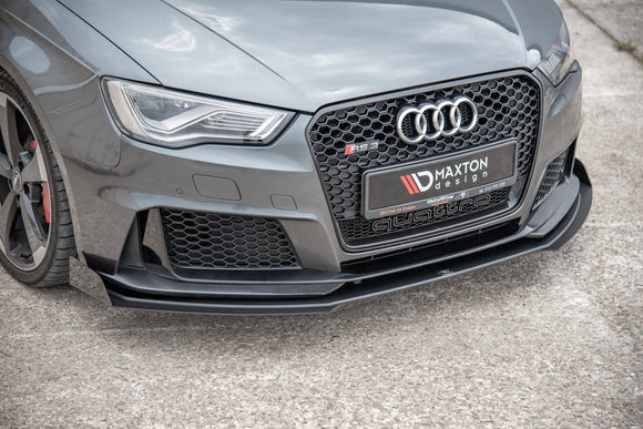 Maxton Design Racing Durability Front Splitter + Flaps RS3 8VA Sportback Front Lip - MODE Auto Concepts