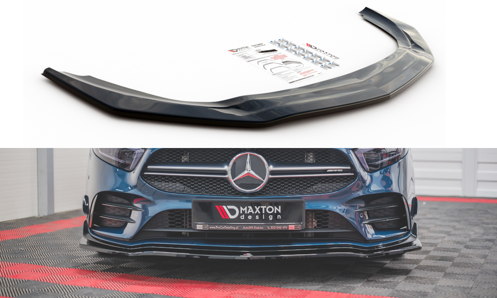 Maxton Design Front Splitter V.1 Mercedes A35 W177 AMG Front Lip - MODE Auto Concepts