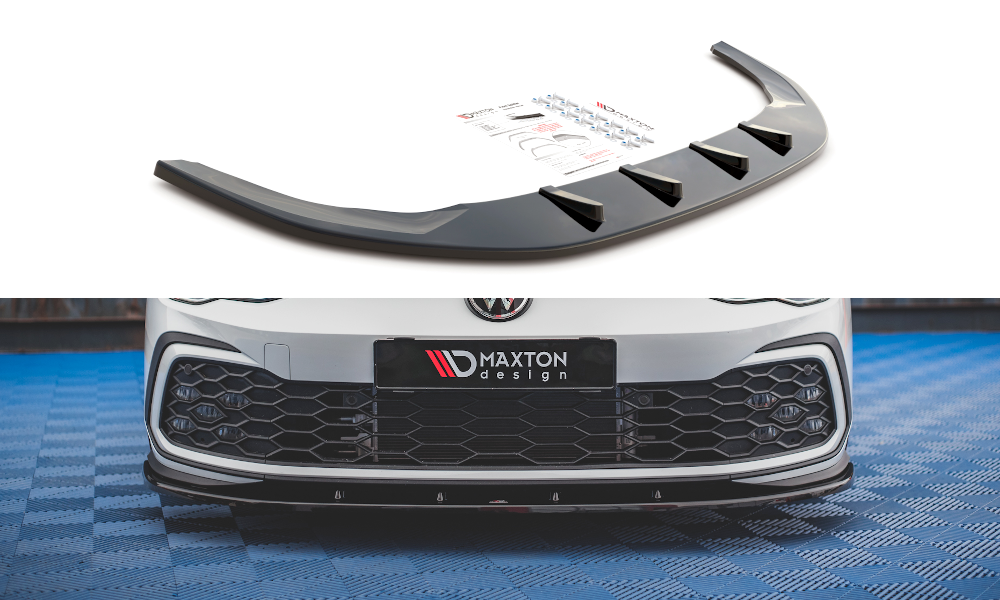 Maxton Design Front Splitter V.1 VW Golf Mk8 GTI Front Lip - MODE Auto Concepts