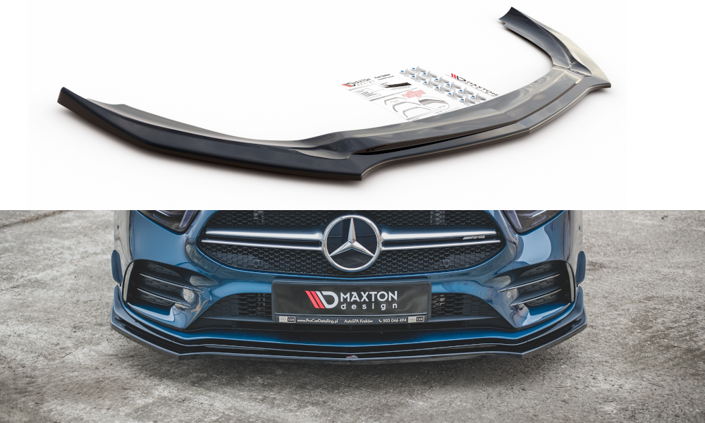 Maxton Design Front Splitter V.2 Mercedes A35 W177 AMG Front Lip - MODE Auto Concepts