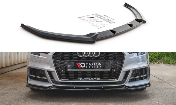 Maxton Design Front Splitter Audi S3 / A3 S-Line 8V FL V3 - MODE Auto Concepts