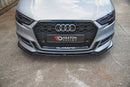 Maxton Design Front Splitter Audi S3 / A3 S-Line 8V FL V3 - MODE Auto Concepts