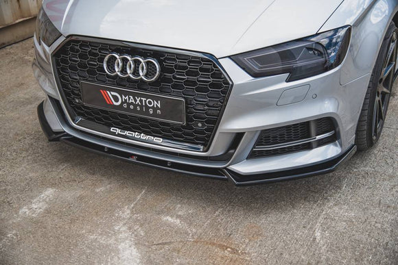 Maxton Design Front Splitter Audi S3 / A3 S-Line 8V FL V3 - MODE Auto Concepts