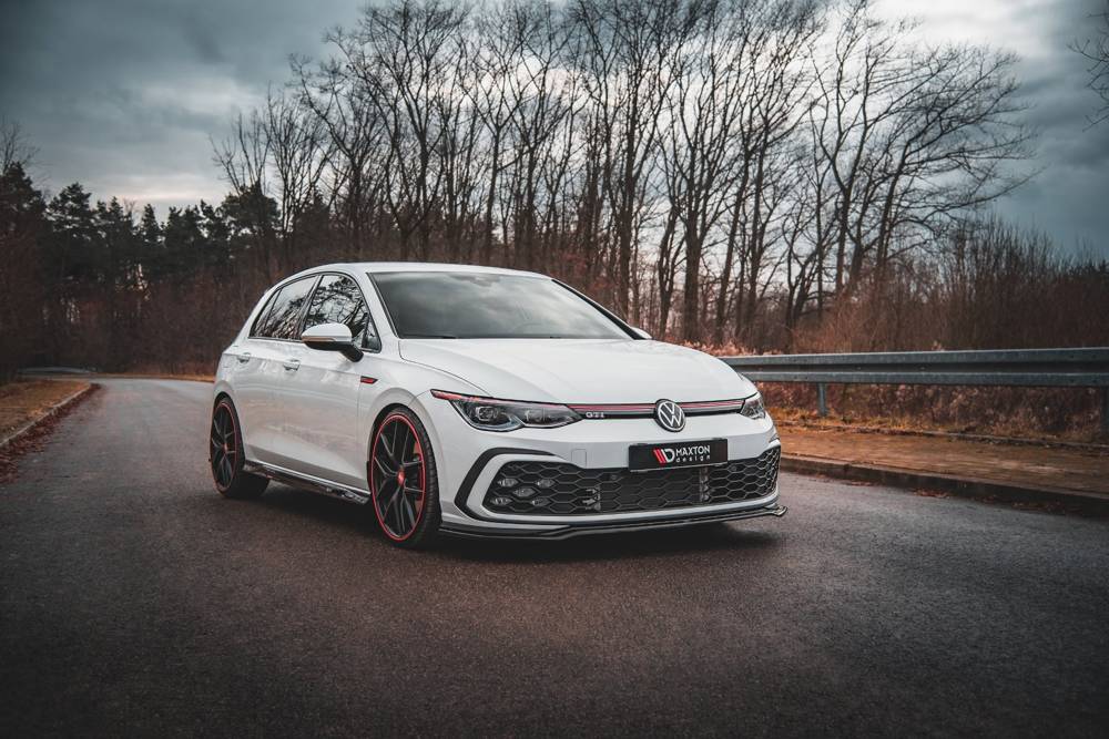 Maxton Design Front Splitter Lip V.4 suit VW Golf Mk8 GTI - MODE Auto Concepts