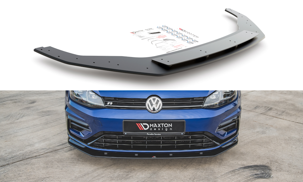 Maxton Design Racing Durability Front Splitter VW Golf MK7.5 R Front Lip - MODE Auto Concepts