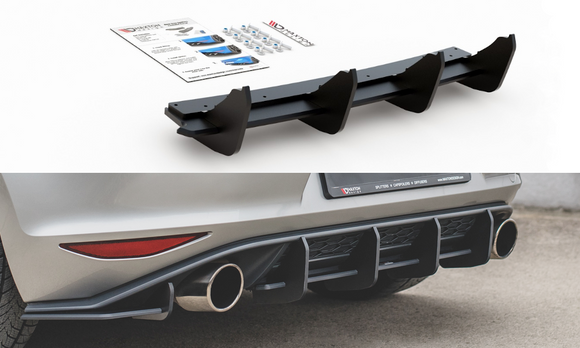 Maxton Design Racing Durability Rear Diffuser V1 Golf MK7 GTI - MODE Auto Concepts