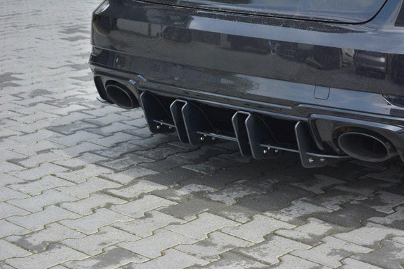 Maxton Design Audi RS3 8V Facelift Hatch Back Rear Diffuser V2 - MODE Auto Concepts