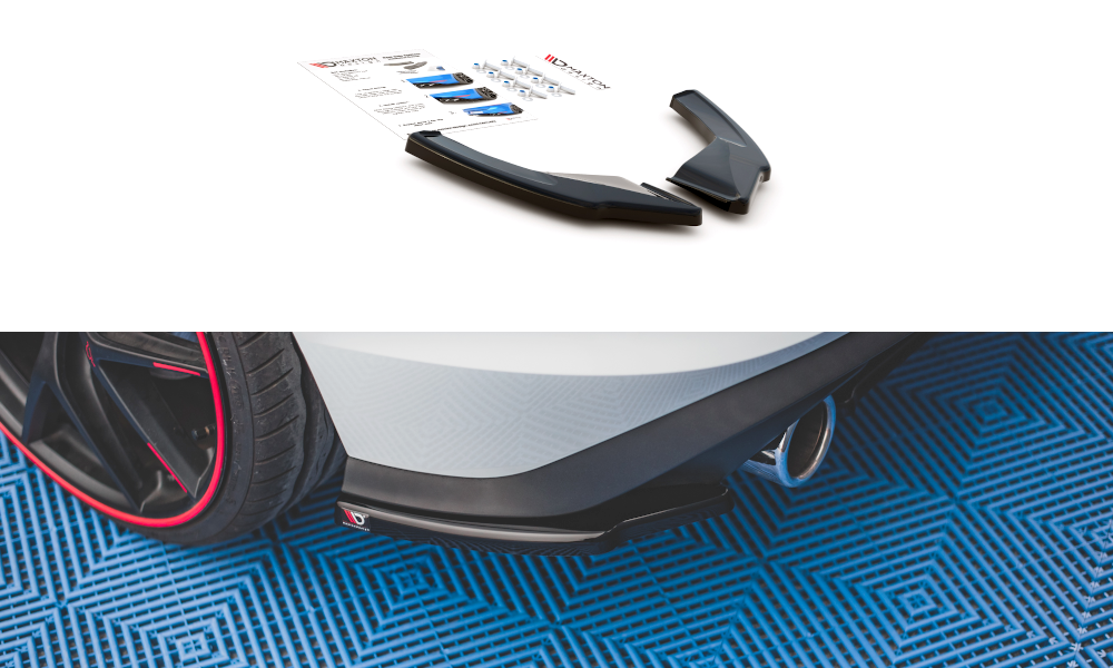 Maxton Design Rear Side Splitters VW Golf Mk8 GTI - MODE Auto Concepts