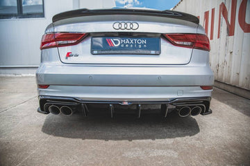 Maxton Design Audi S3 Sedan Facelift Rear Diffuser Valance - MODE Auto Concepts