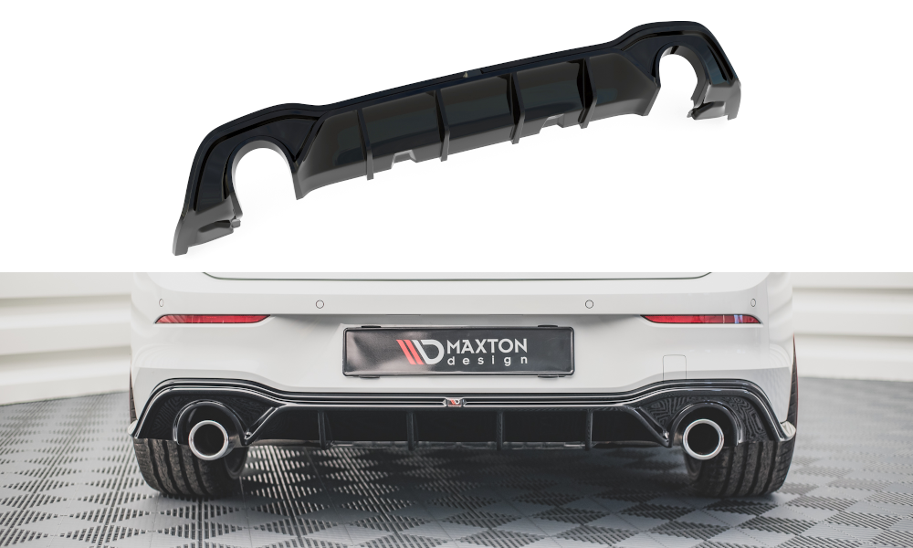Maxton Design Rear Diffuser Valance V.2 suit VW Golf Mk8 GTI - MODE Auto Concepts
