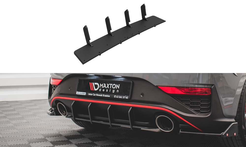 Maxton Design Racing Durability Rear Diffuser Hyundai I30 N MK3.5 Face ...