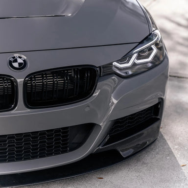 Exon BMW Style Stealth Black / White Front Badge Emblem for BMW E &  F-Series M2 F87 M3 F80 M4 F82 M5 F10 M6 F12 F13 & 1 2 3 4 5