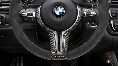 Genuine BMW M Performance Steering Wheel Trim Cover Carbon M3/M4 (F80/F82/F83) - MODE Auto Concepts