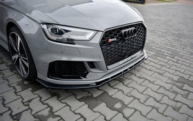 Maxton Design Audi RS3 Facelift Sedan Front Splitter Lip V1 - MODE Auto Concepts